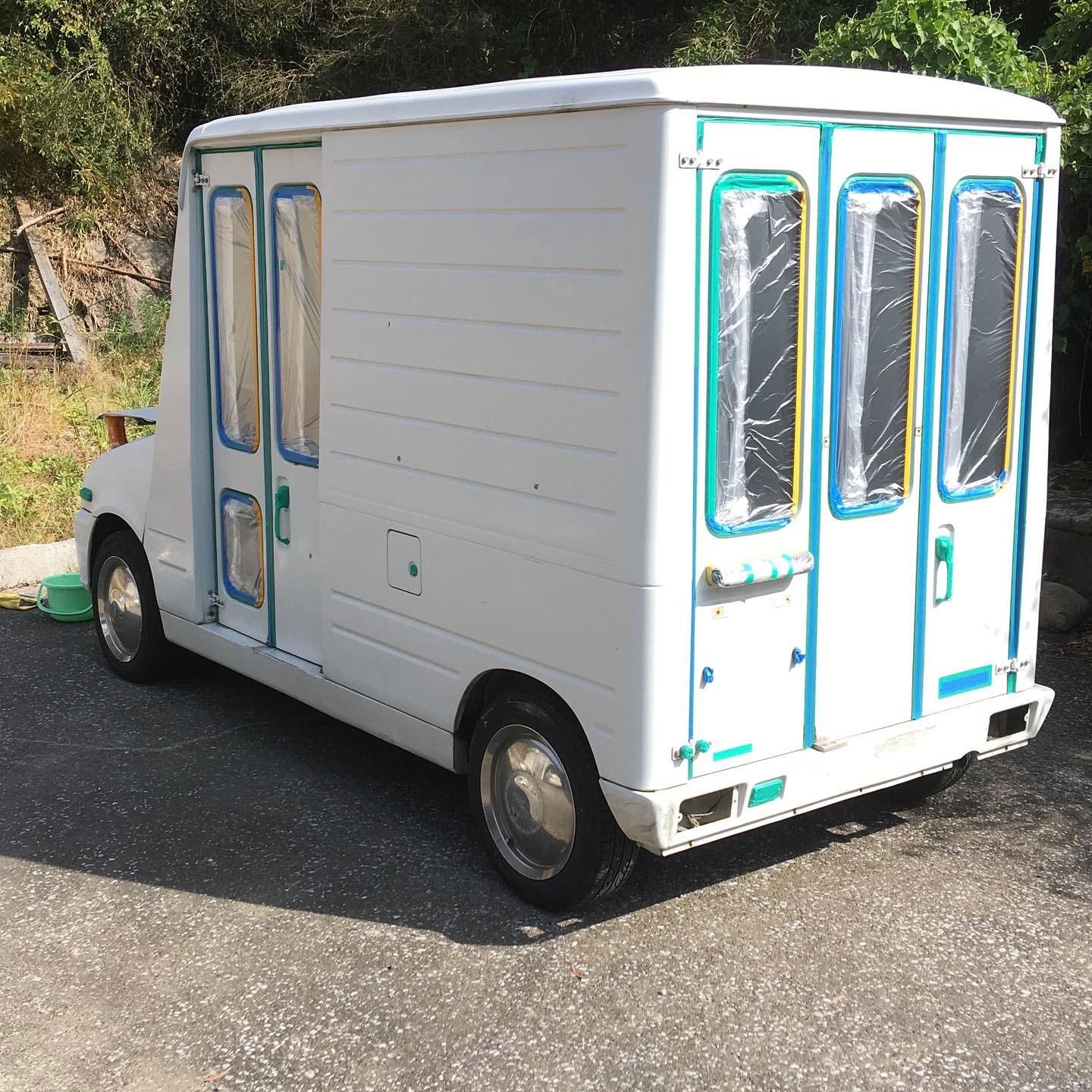 ダイハツ ミラウォークスルーバンをビスケットで全塗装 刷毛 ハケ ローラーで車をdiyで全塗装しよう ダイハツ ミラウォークスルーバンをビスケットで全塗装 刷毛 ハケ ローラーで車をdiyで全塗装しよう