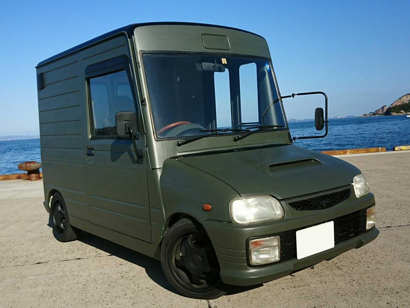 オリーブドラブでダイハツ ミラウォークスルーバンを刷毛塗り全塗装 刷毛 ハケ ローラーで車をdiyで全塗装しよう オリーブドラブでダイハツ ミラウォークスルーバンを刷毛塗り全塗装 刷毛 ハケ ローラーで車をdiyで全塗装しよう