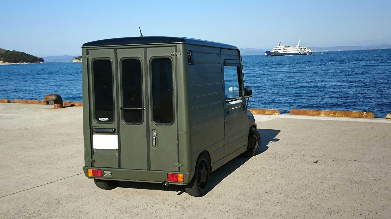 オリーブドラブでダイハツ ミラウォークスルーバンを刷毛塗り全塗装 刷毛 ハケ ローラーで車をdiyで全塗装しよう オリーブドラブでダイハツ ミラウォークスルーバンを刷毛塗り全塗装 刷毛 ハケ ローラーで車をdiyで全塗装しよう