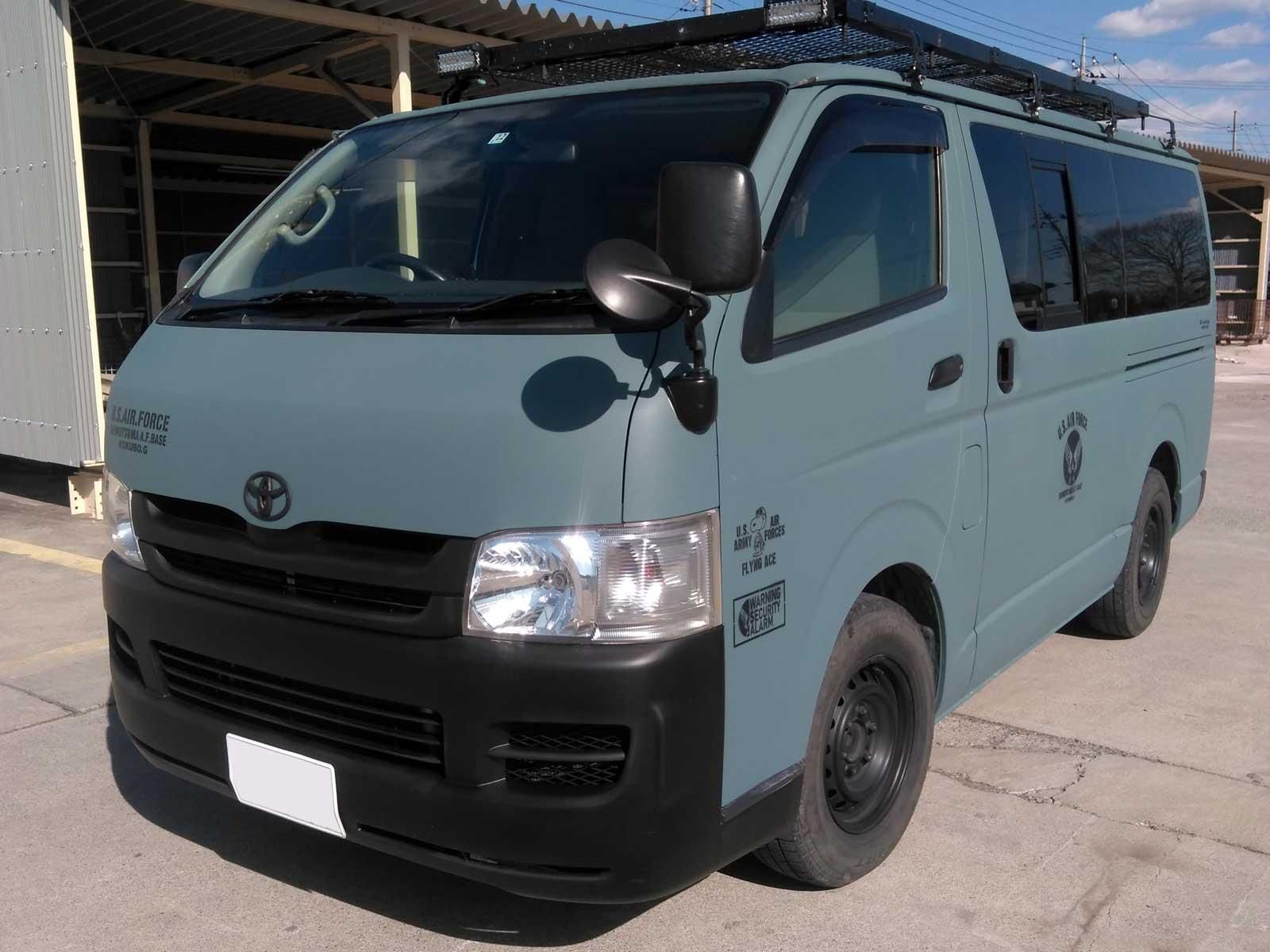 トヨタ ハイエースバンをkurayaオールドブルーシーで全塗装 刷毛 ハケ ローラーで車をdiyで全塗装しよう トヨタ ハイエースバンをkurayaオールドブルーシーで全塗装 刷毛 ハケ ローラーで車をdiyで全塗装しよう