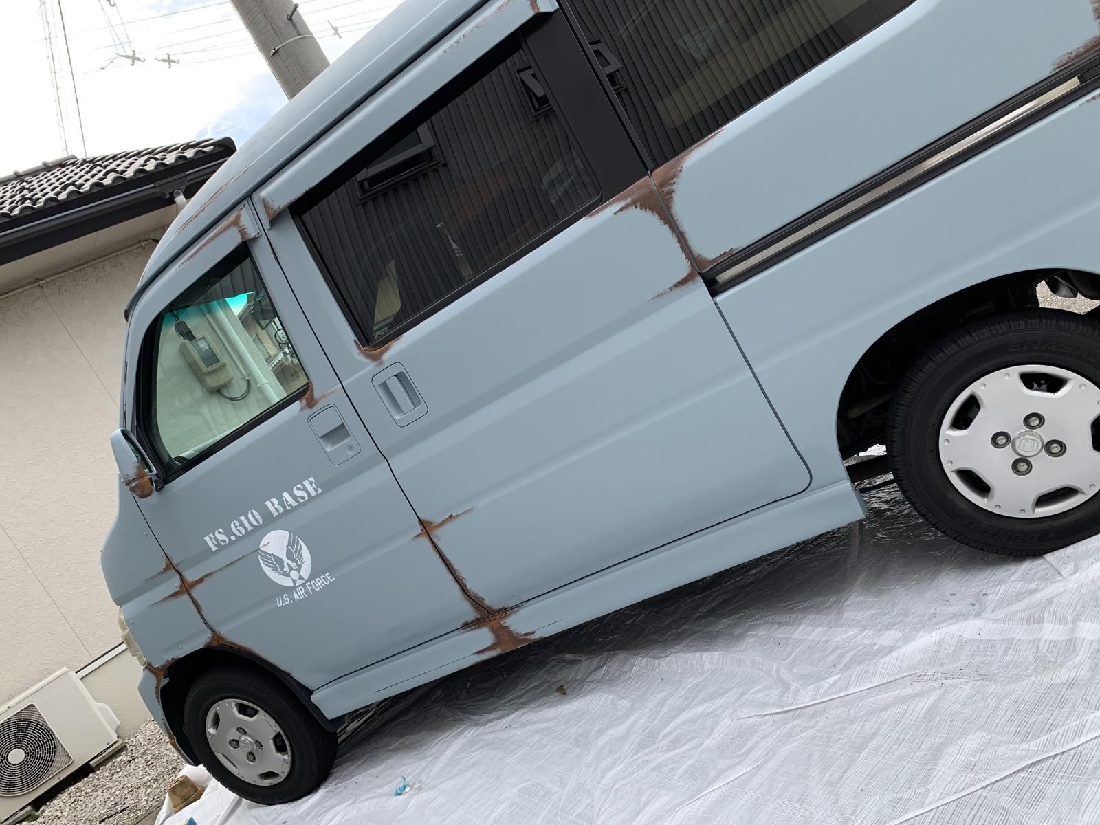 ホンダ バモスホビオを世田谷ベースカラーで刷毛塗り全塗装 刷毛 ハケ ローラーで車をdiyで全塗装しよう ホンダ バモスホビオを世田谷ベースカラーで刷毛塗り全塗装 刷毛 ハケ ローラーで車をdiyで全塗装しよう