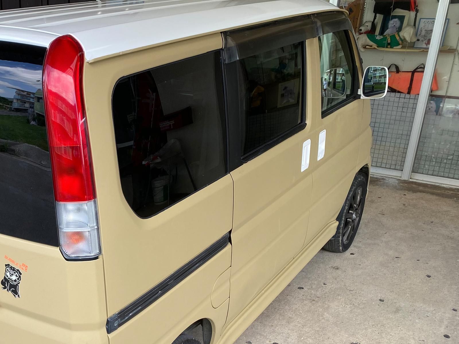 ホンダ バモスをビスケットで刷毛塗り全塗装 刷毛 ハケ ローラーで車をdiyで全塗装しよう