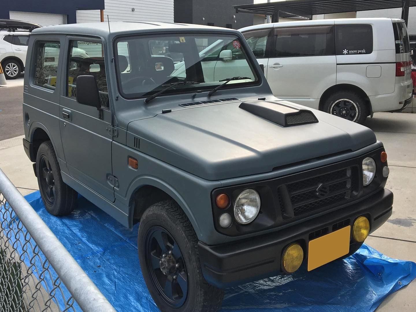 【お試し価格！】 スズキ ジムニーをイーグルブルーグレーで刷毛塗り全塗装 ホビーラジコン
