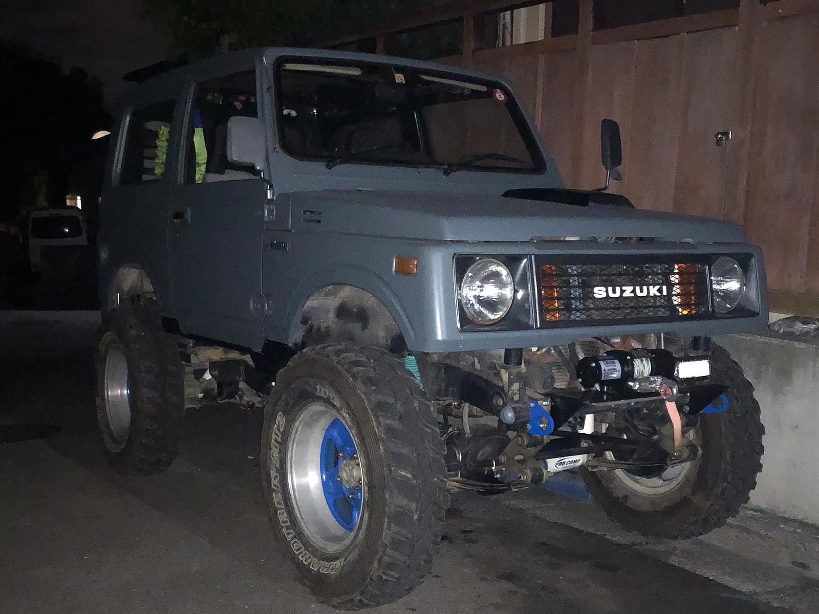 スズキ ジムニーja11をイーグルブルーグレーで刷毛塗り全塗装 刷毛 ハケ ローラーで車をdiyで全塗装しよう