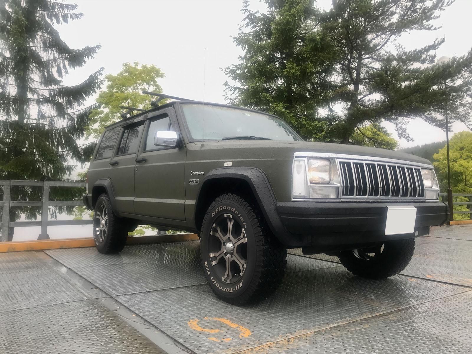 ジープ チェロキーxj 7mxをオリーブドラブで刷毛塗り全塗装 刷毛 ハケ ローラーで車をdiyで全塗装しよう ジープ チェロキーxj 7mxをオリーブドラブで刷毛塗り全塗装 刷毛 ハケ ローラーで車をdiyで全塗装しよう