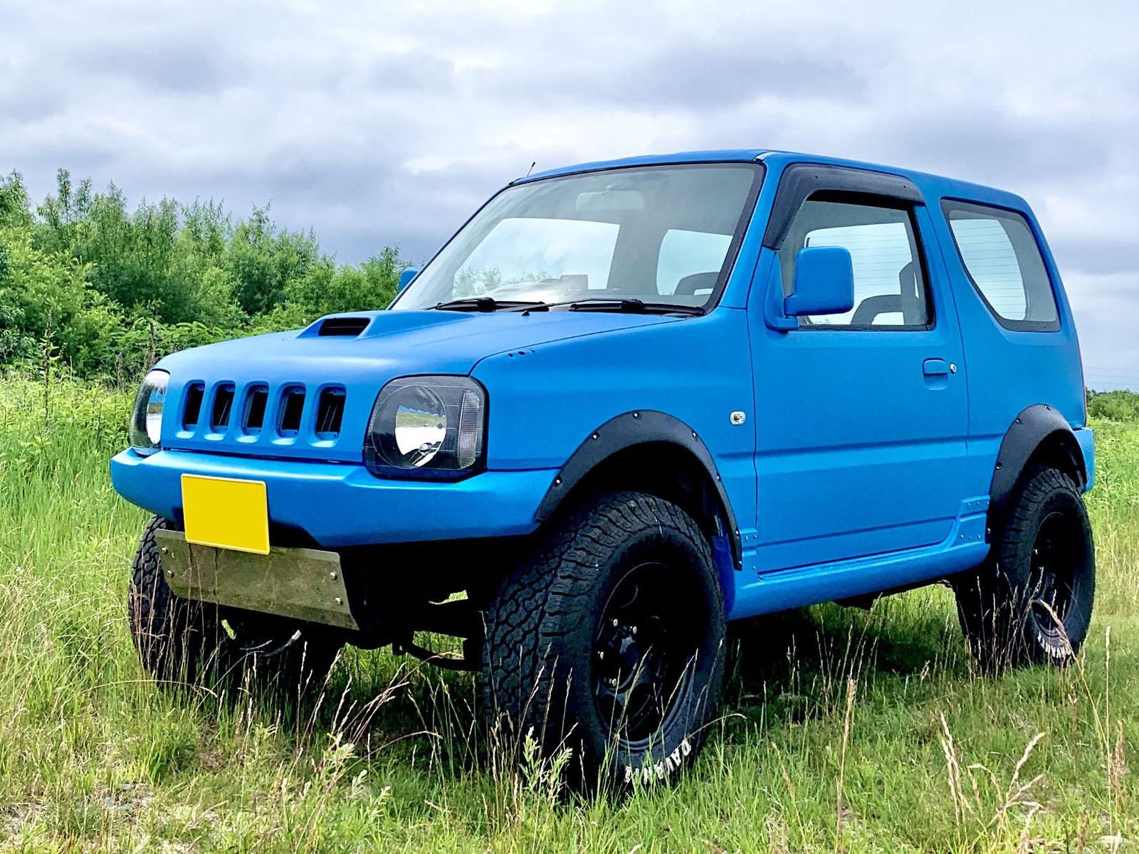 スズキ ジムニーjb23をカスタムカラー チュニジアンブルーで刷毛塗り全塗装 刷毛 ハケ ローラーで車をdiyで全塗装しよう スズキ ジムニーjb23をカスタムカラー チュニジアンブルーで刷毛塗り全塗装 刷毛 ハケ ローラーで車をdiyで全塗装しよう
