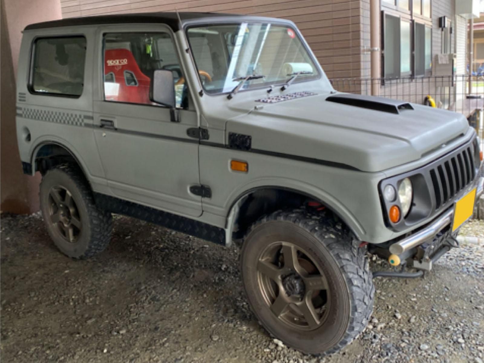 スズキ ジムニーja22をフレンチグレーで全塗装 刷毛 ハケ ローラーで車をdiyで全塗装しよう