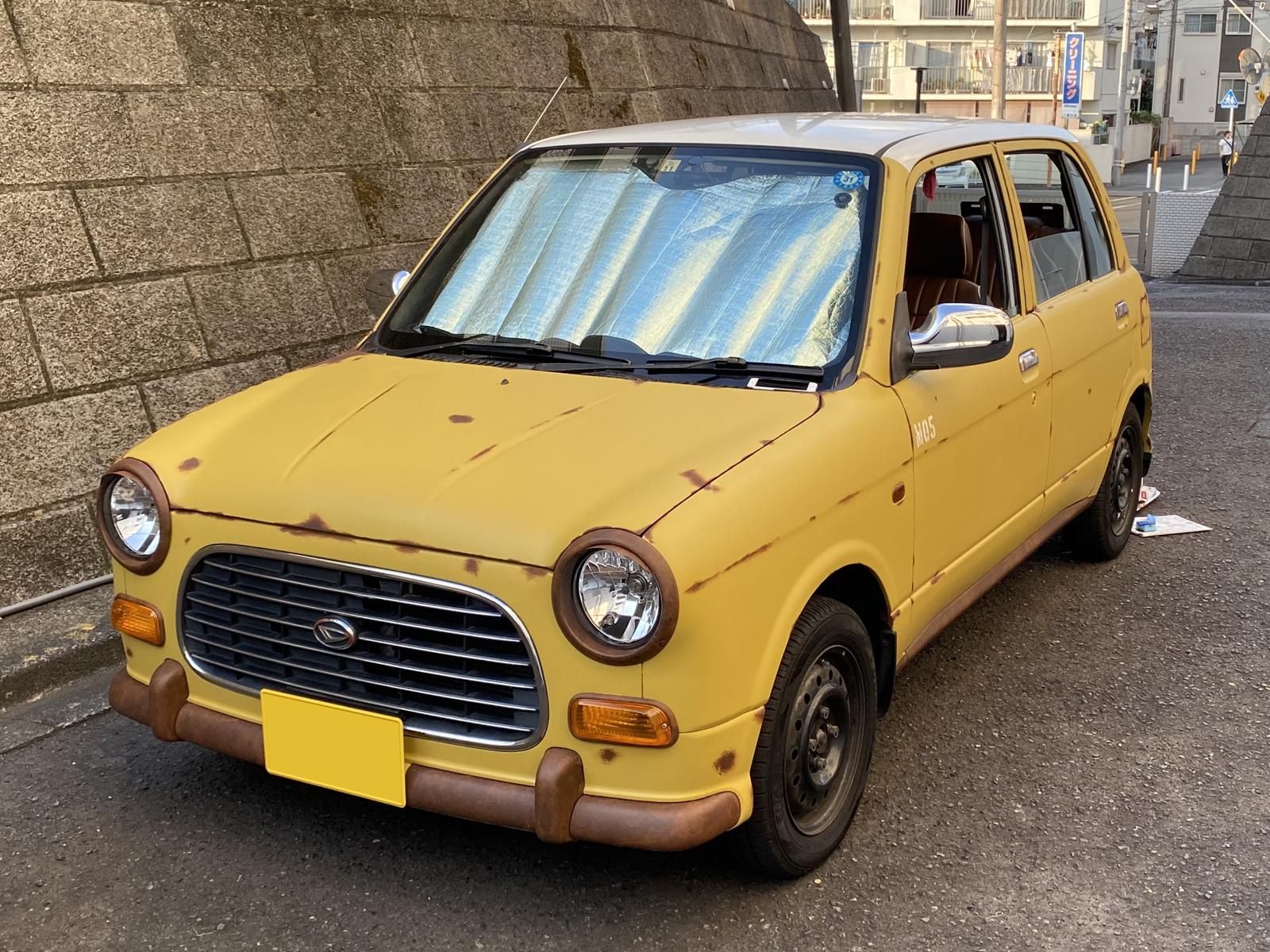 ダイハツ ミラジーノをパンプキンスープで刷毛塗り全塗装 刷毛 ハケ ローラーで車をdiyで全塗装しよう