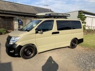 日産 エルグランドをローデシアブラウンで全塗装！