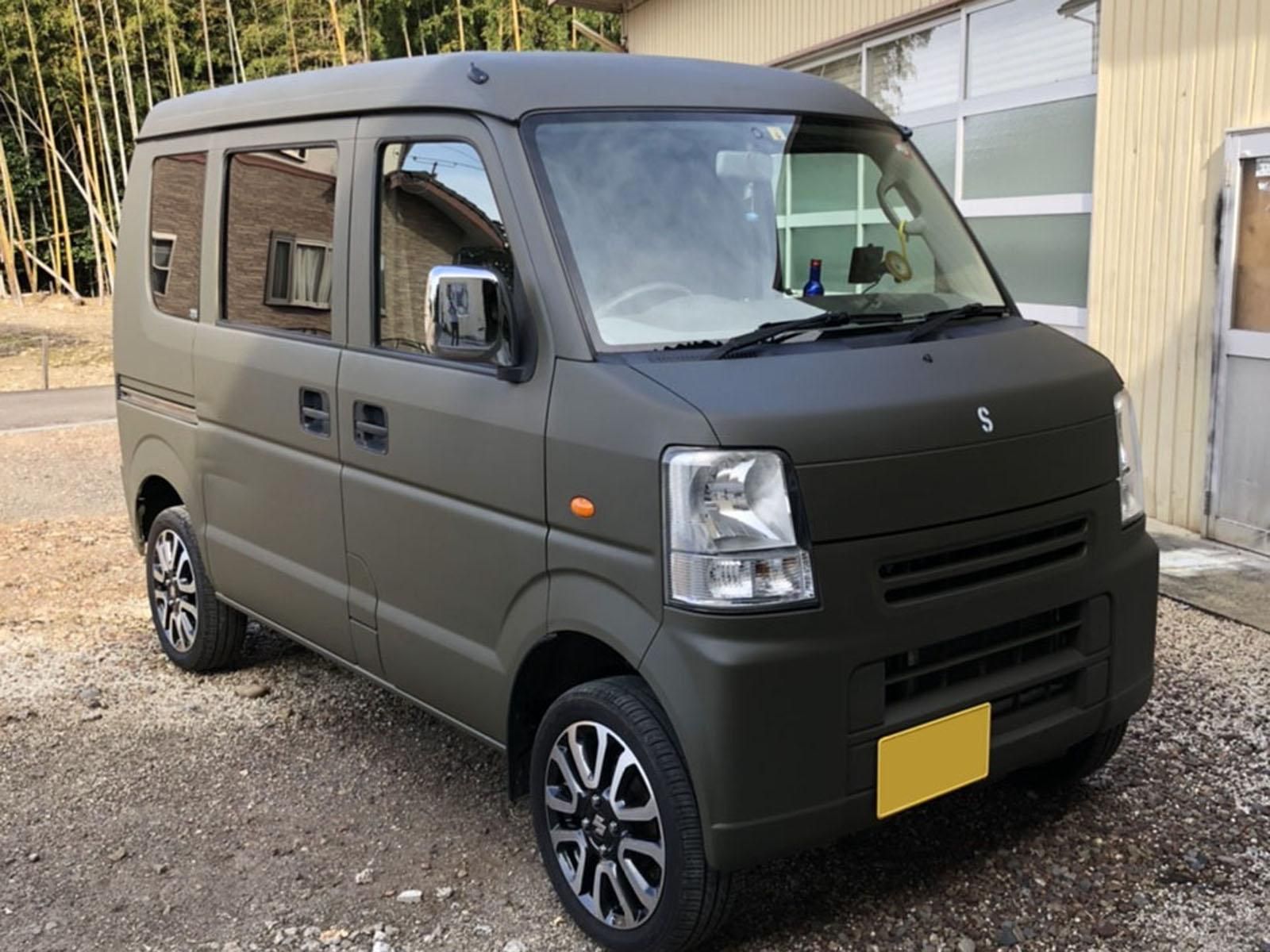 スズキ エブリイをオリーブドラブで刷毛塗り全塗装 刷毛 ハケ ローラーで車をdiyで全塗装しよう スズキ エブリイをオリーブドラブで刷毛塗り全塗装 刷毛 ハケ ローラーで車をdiyで全塗装しよう