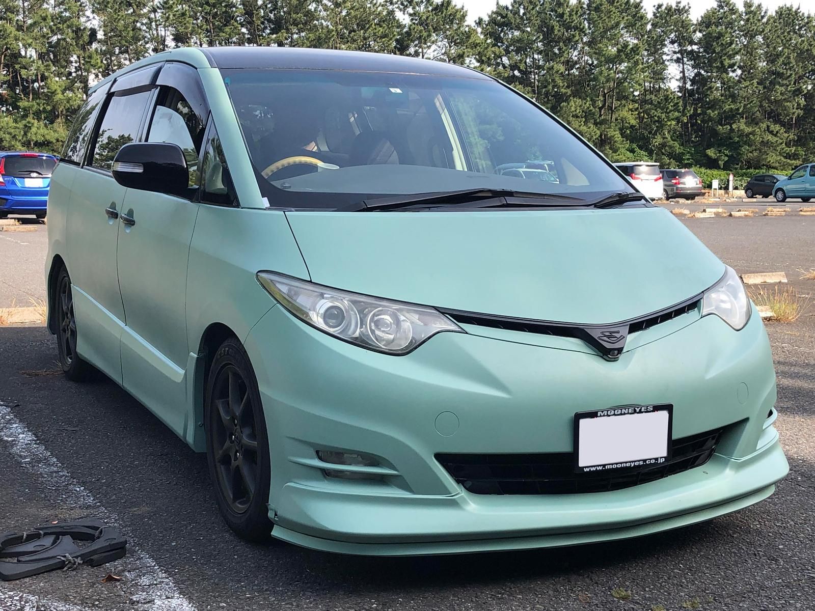 トヨタ エスティマをミントシャーベットで刷毛塗り全塗装 刷毛 ハケ ローラーで車をdiyで全塗装しよう