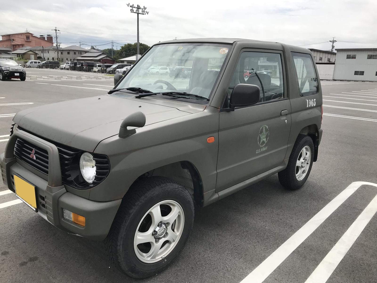 三菱 パジェロミニをオリーブドラブで刷毛塗り全塗装 刷毛 ハケ ローラーで車をdiyで全塗装しよう