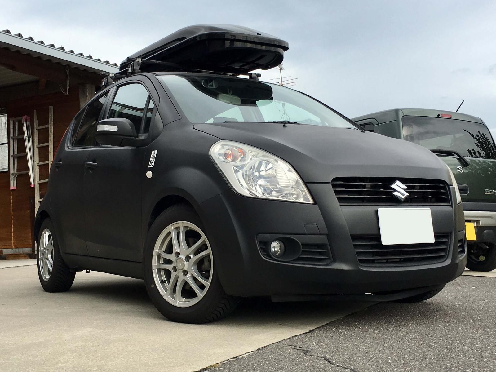 スズキ スプラッシュをマットブラックで全塗装 刷毛 ハケ ローラーで車をdiyで全塗装しよう スズキ スプラッシュをマットブラックで全塗装 刷毛 ハケ ローラーで車をdiyで全塗装しよう