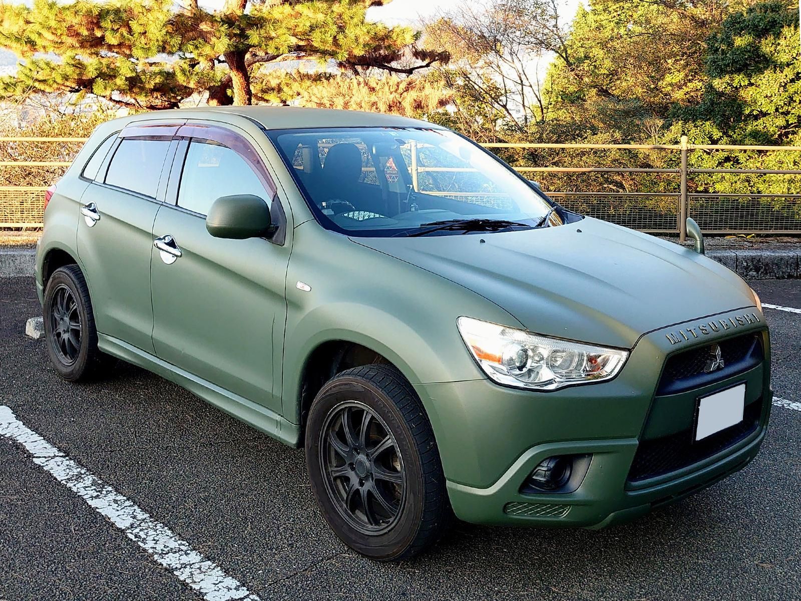 三菱 Rvrをカスタムカラー マットミリタリーグリーンで刷毛塗り全塗装 刷毛 ハケ ローラーで車をdiyで全塗装しよう 三菱 Rvrをカスタムカラー マットミリタリーグリーンで刷毛塗り全塗装 刷毛 ハケ ローラーで車をdiyで全塗装しよう