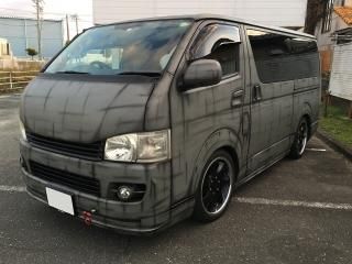 トヨタ レジアスエースをフレンチグレーで全塗装！