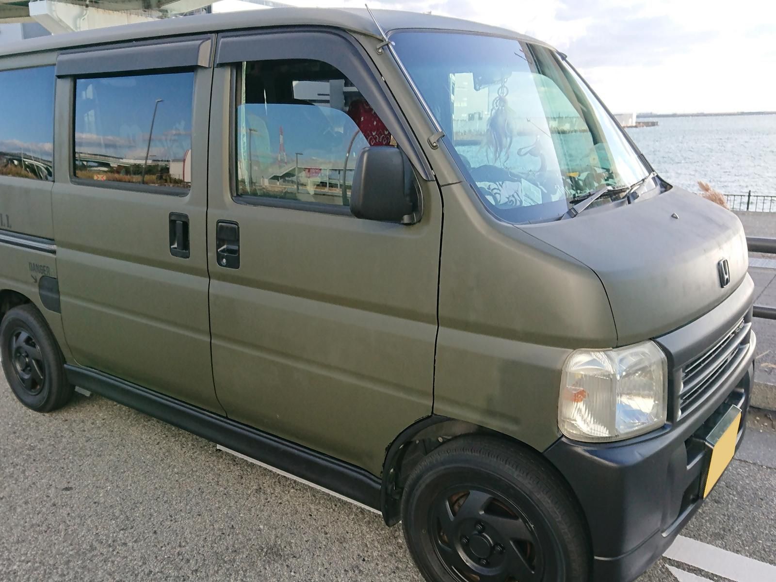 ホンダ バモスをオリーブドラブで刷毛塗り全塗装 刷毛 ハケ ローラーで車をdiyで全塗装しよう