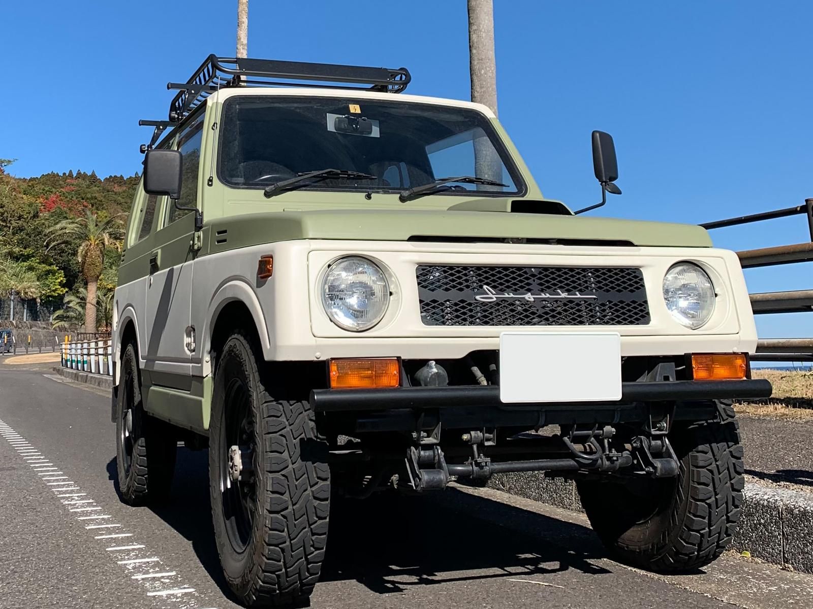 スズキ ジムニーja11をグリーンソイビーンズで刷毛塗り全塗装 刷毛 ハケ ローラーで車をdiyで全塗装しよう