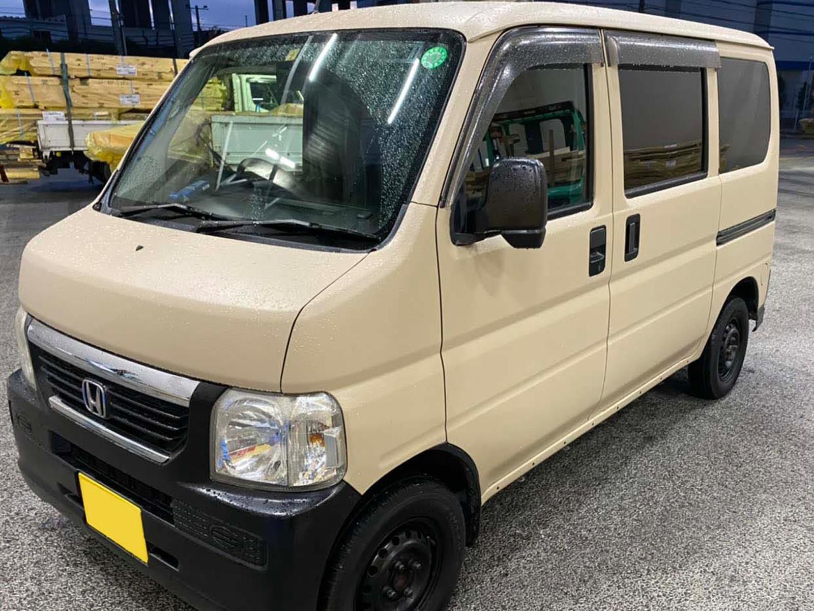 ホンダ バモスをミルクティーベージュで刷毛塗り全塗装 刷毛 ハケ ローラーで車をdiyで全塗装しよう