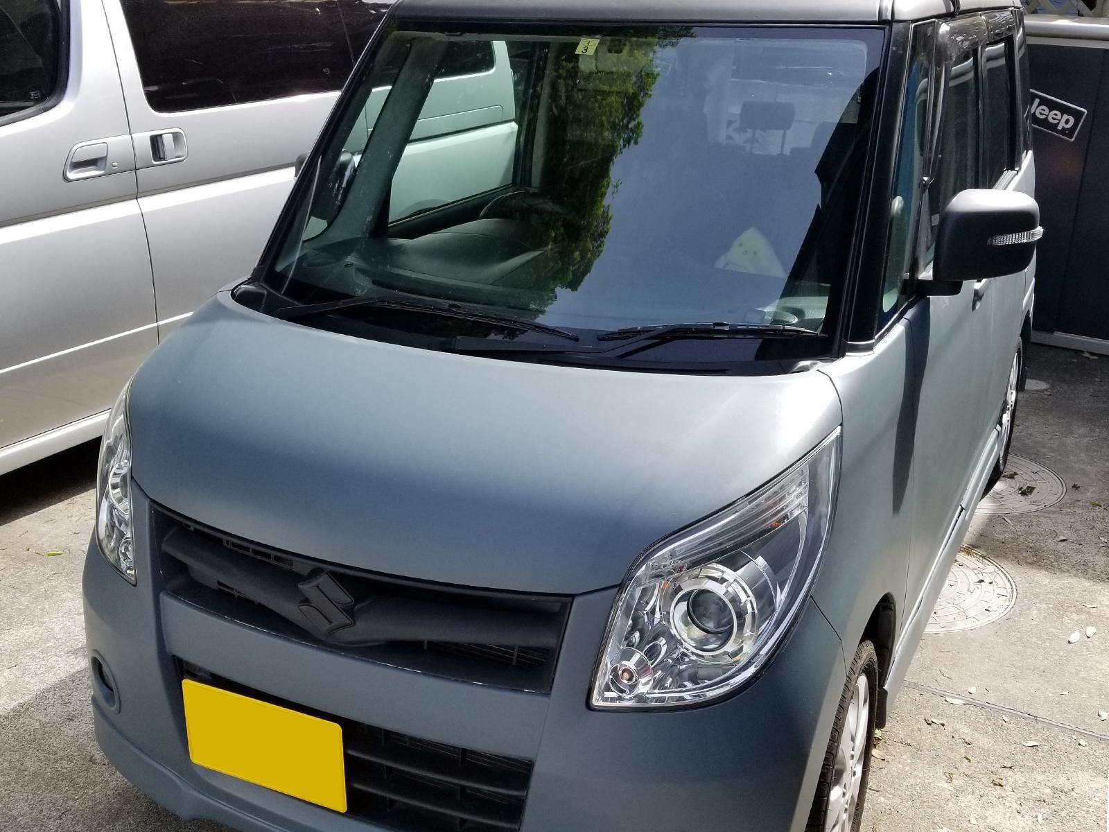 スズキ パレット をイーグルブルーグレーで刷毛塗り全塗装 刷毛 ハケ ローラーで車をdiyで全塗装しよう
