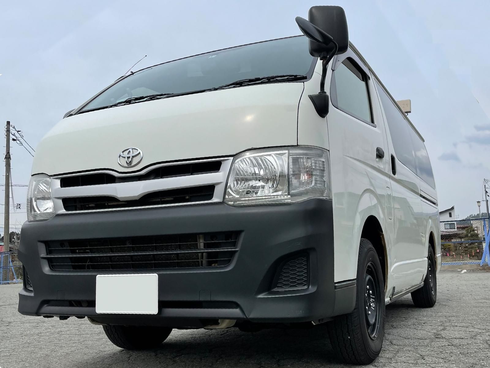 トヨタ ハイエースをKURAYAオールドブルーシーで刷毛塗り全塗装 トヨタ ハイエースをKURAYAオールドブルーシーで刷毛塗り全塗装