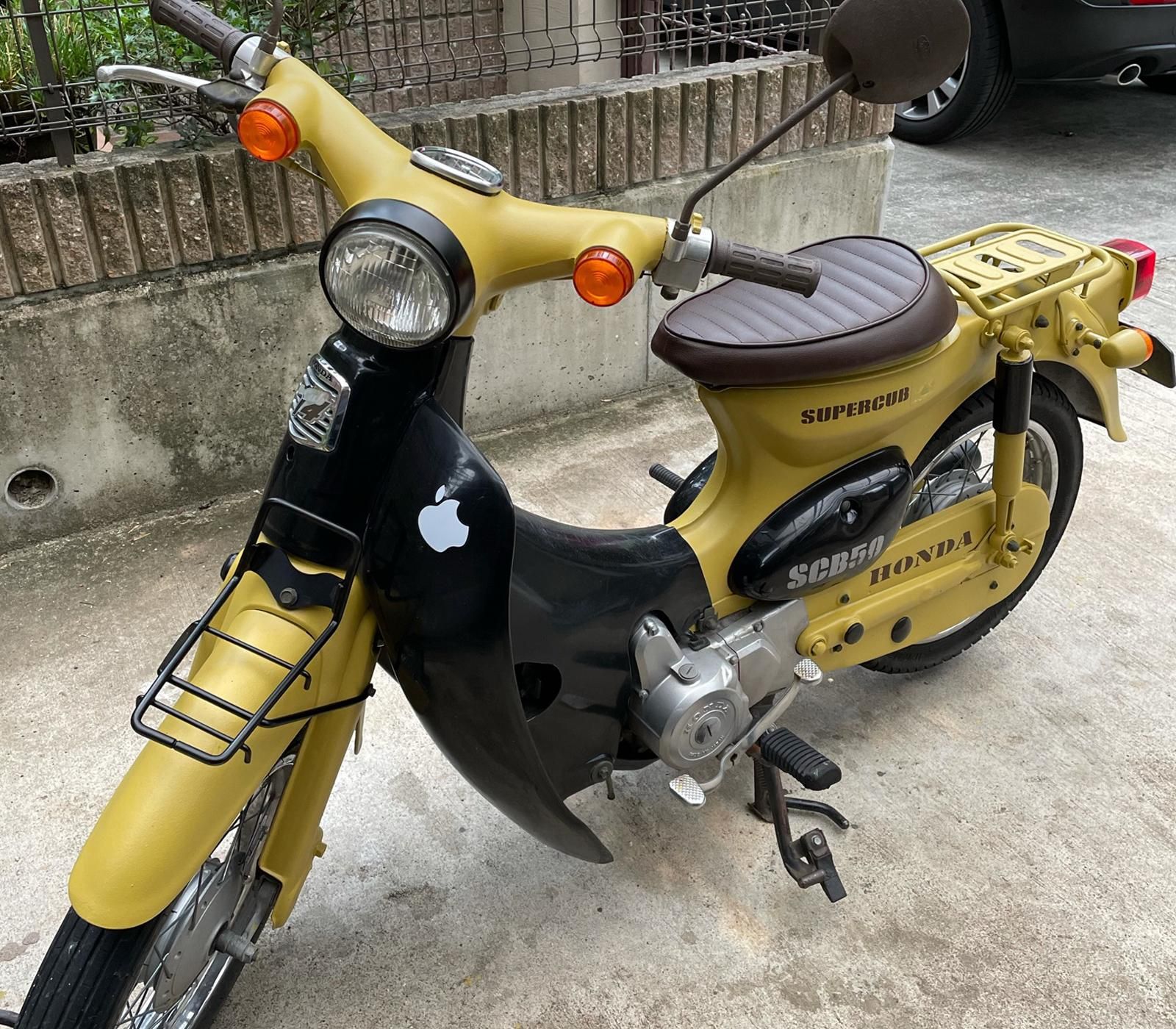 ホンダ スーパーカブ50をパンプキンスープで刷毛塗り全塗装! - 刷毛