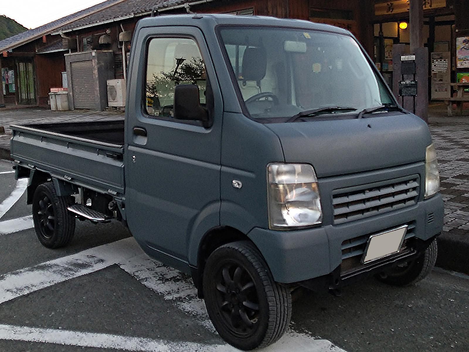 スズキ キャリイトラックをイーグルブルーグレーで刷毛塗り全塗装 刷毛 ハケ ローラーで車をdiyで全塗装しよう