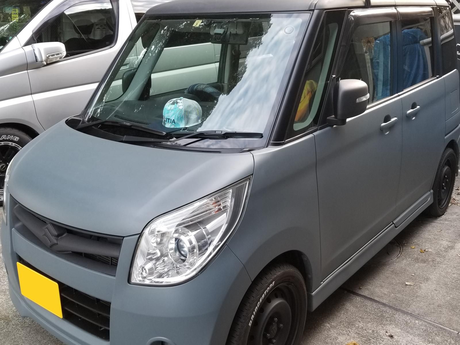 スズキ パレットをイーグルブルーグレーで刷毛塗り全塗装 刷毛 ハケ ローラーで車をdiyで全塗装しよう