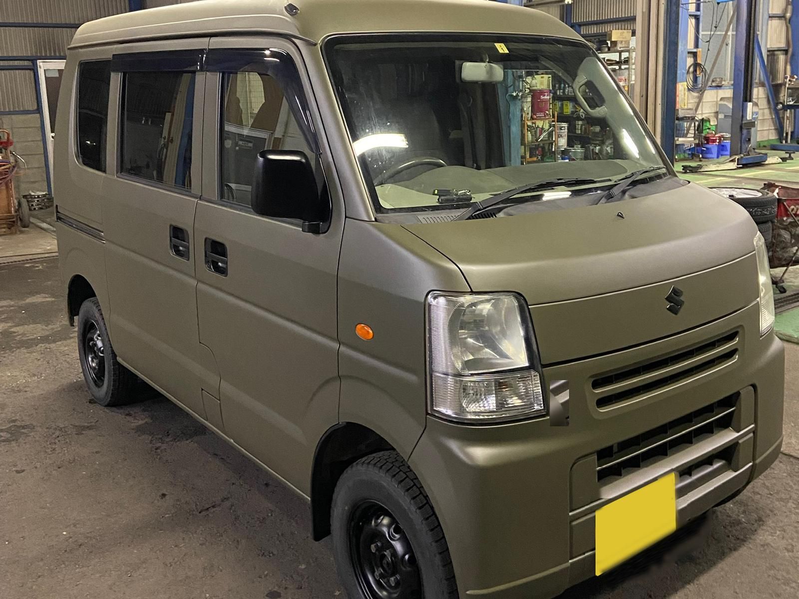 スズキ エブリイをオリーブドラブで全塗装！ - 刷毛（ハケ）・ローラー