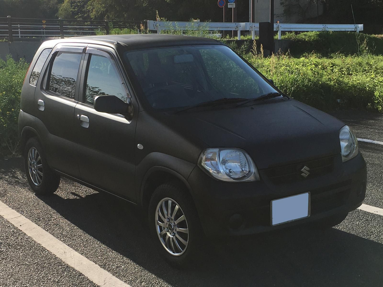 タカラ塗料　マットブラック　6㎏ スズキ keiをマットブラックで刷毛塗り全塗装！ - 刷毛（ハケ