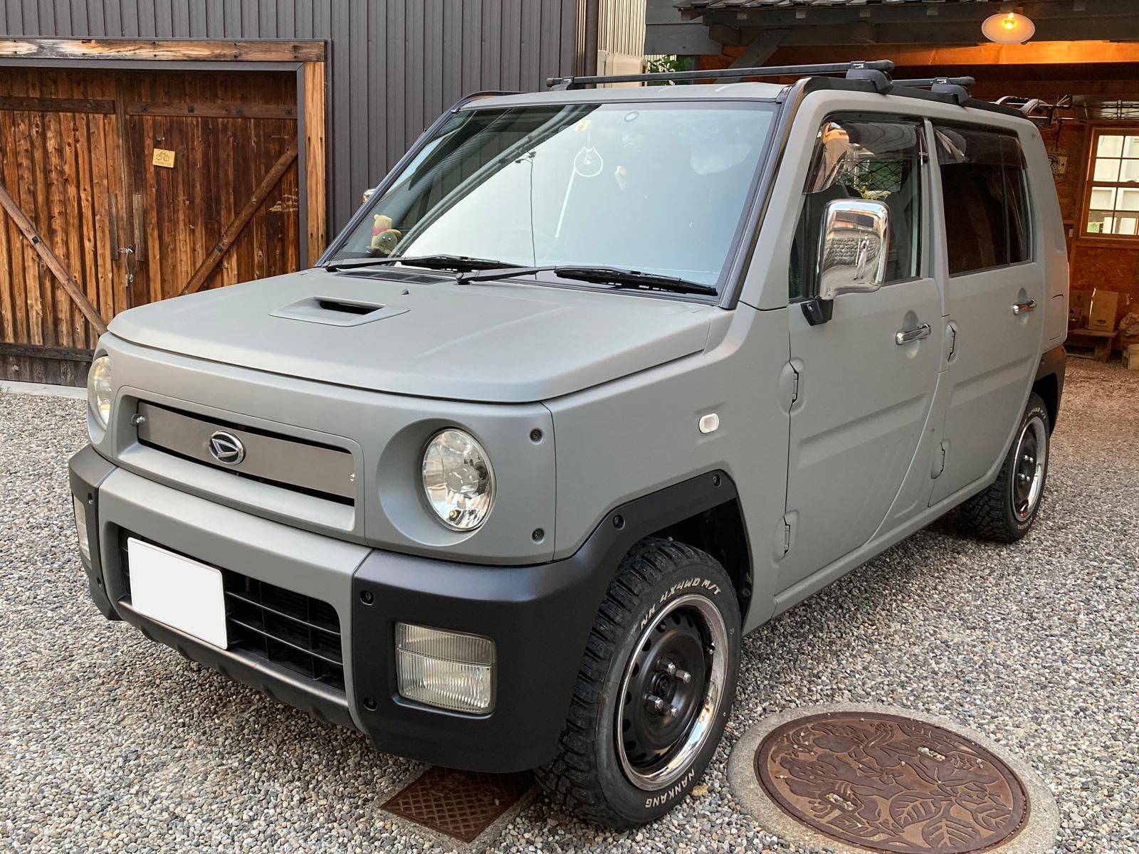 ダイハツ ネイキッドをフレンチグレーで刷毛塗り全塗装！ - 刷毛（ハケ