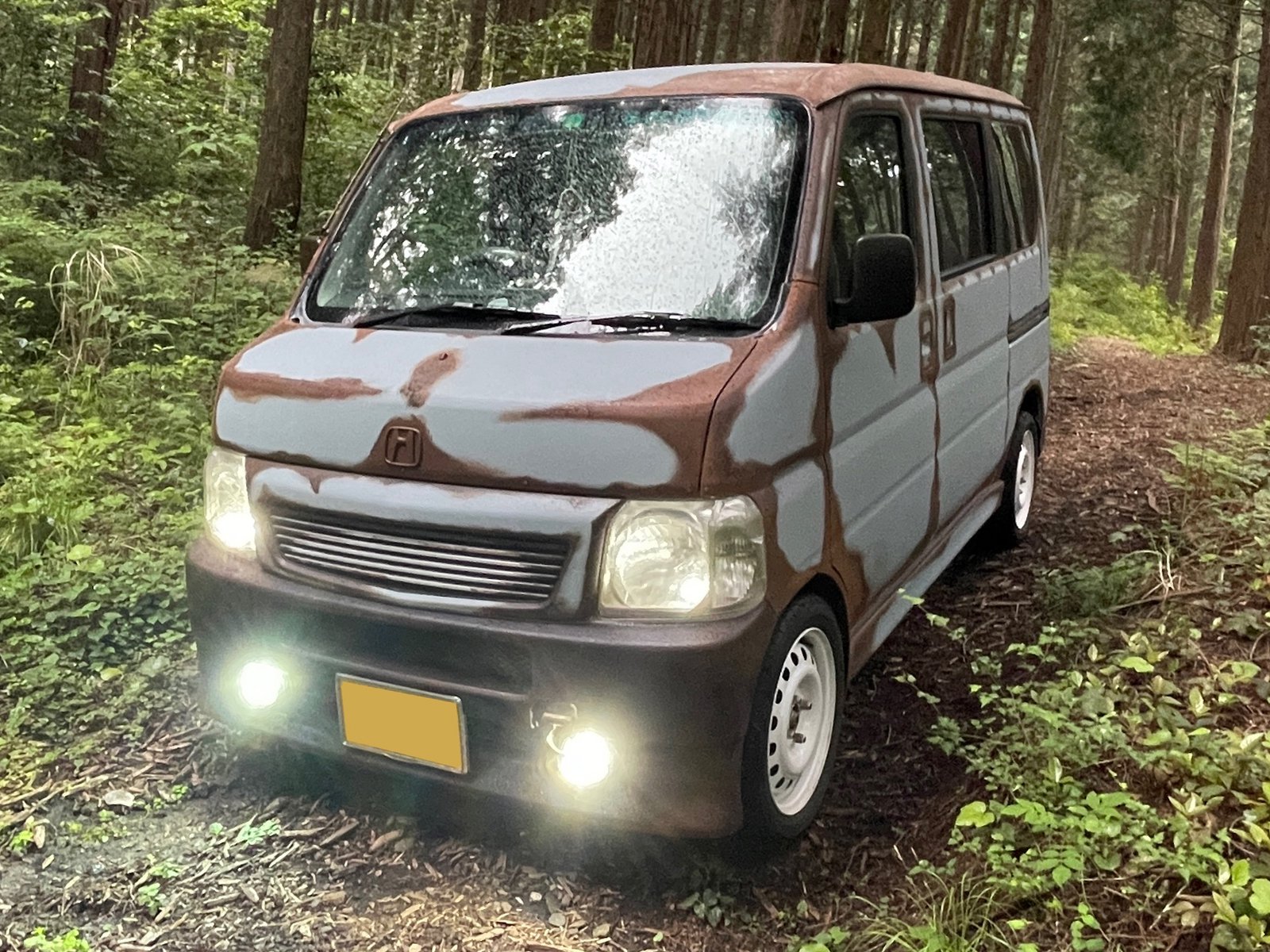 ホンダ バモスHM2を世田谷ベースカラーで刷毛塗り全塗装！ - 刷毛（ハケ）・ローラーで車をDIYで全塗装しよう！