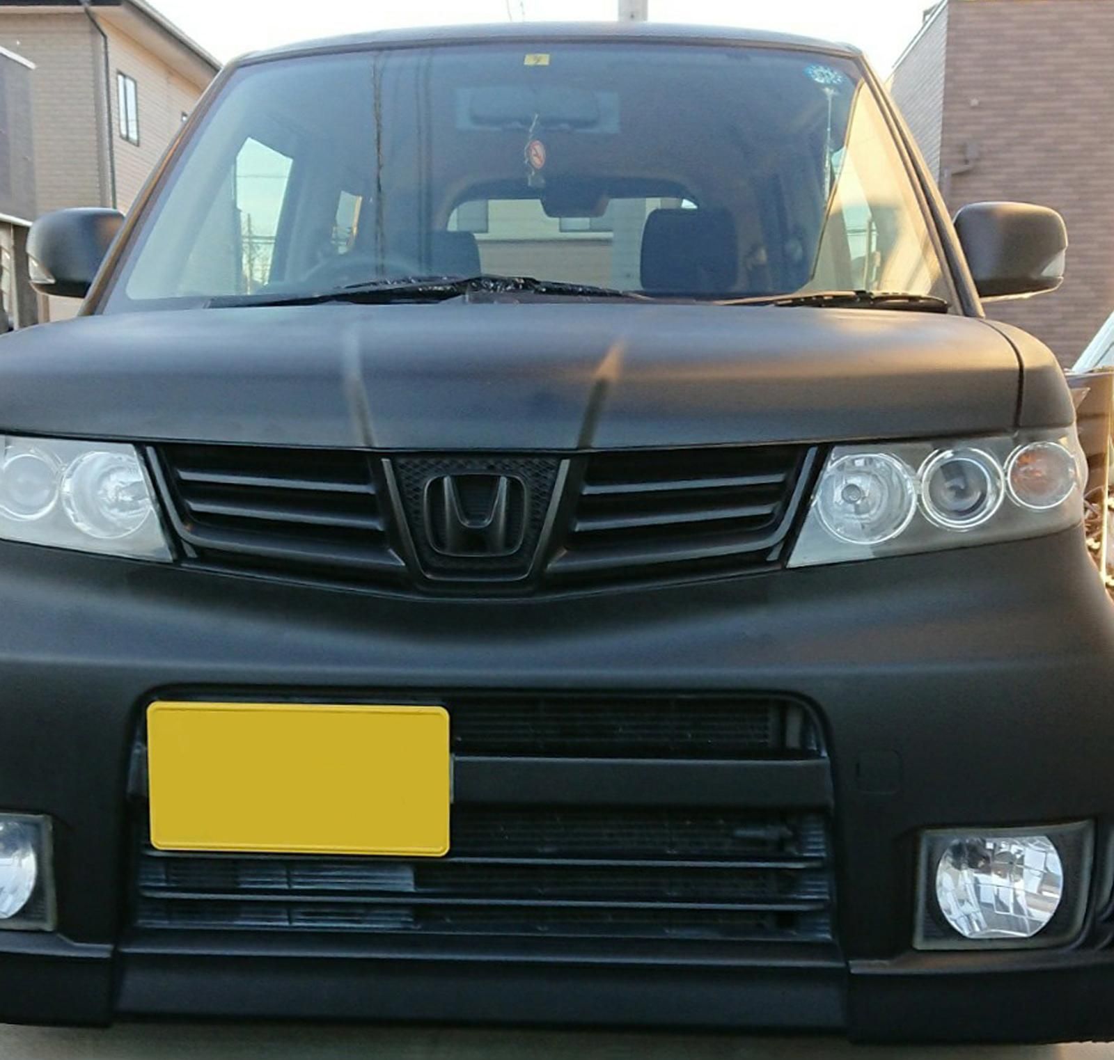 ホンダ ゼストスパークをマットブラックで刷毛塗り全塗装！ - 刷毛