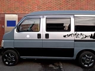 ホンダ アクティバンをイーグルブルーグレーで全塗装！