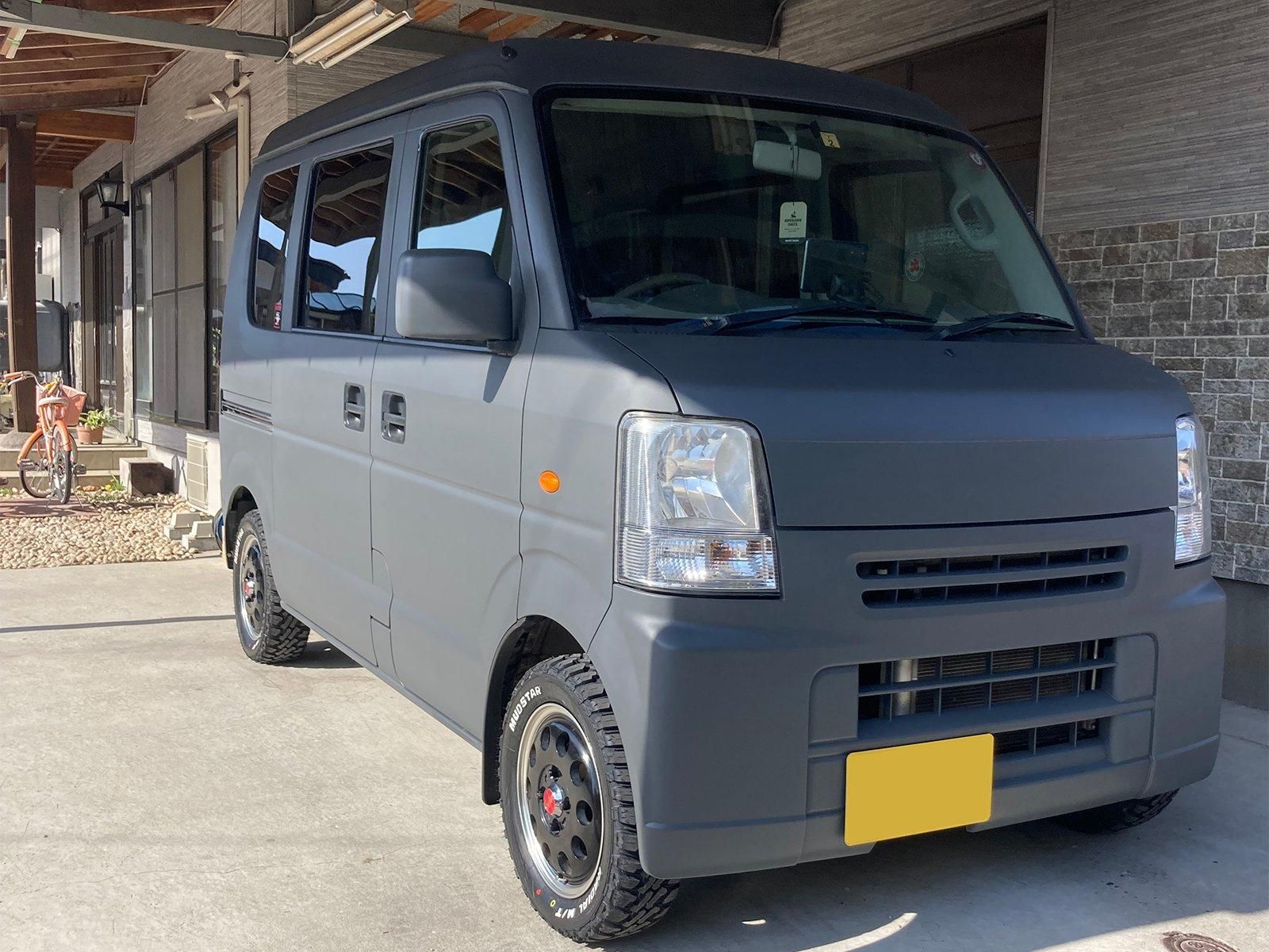 長年乗車し錆が目立ってきていたエブリイDA64Vを自分で塗り替えた事例