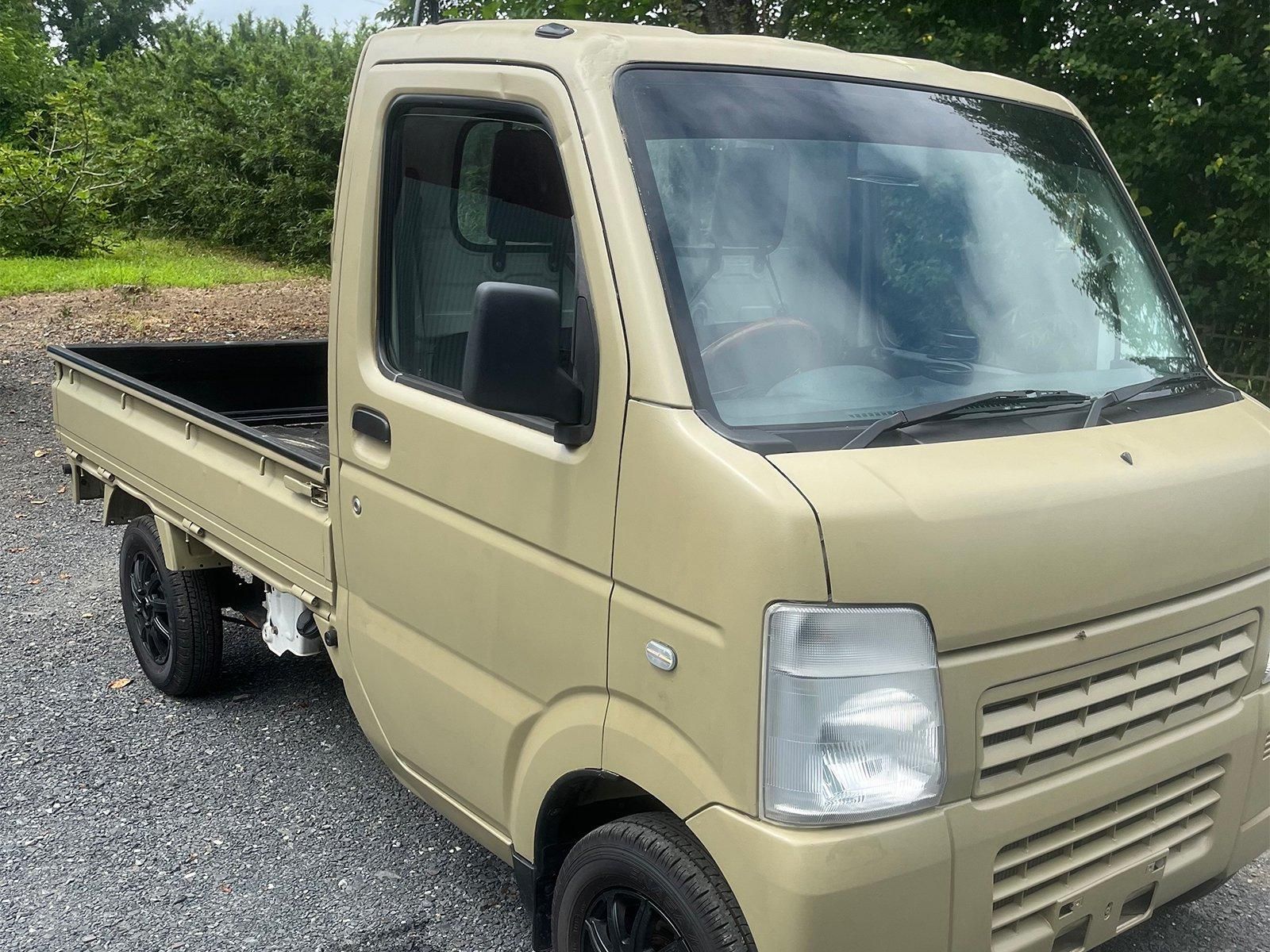 スズキ キャリイトラックをローデシアブラウンで全塗装！ - 刷毛（ハケ