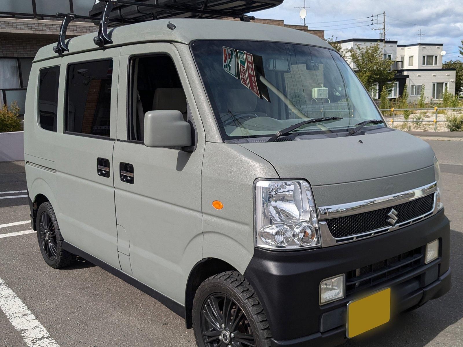 マツダ DG64Vをフレンチグレーでオールペン！ - 刷毛（ハケ