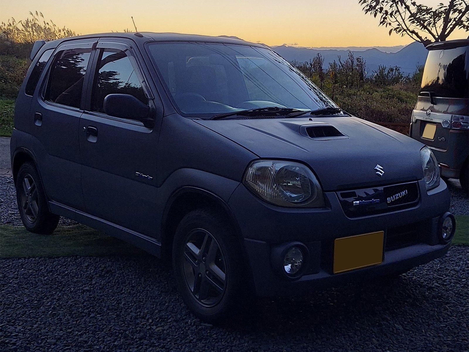 スズキ Kei Worksをダスキーグレーでオールペン！ - 刷毛（ハケ