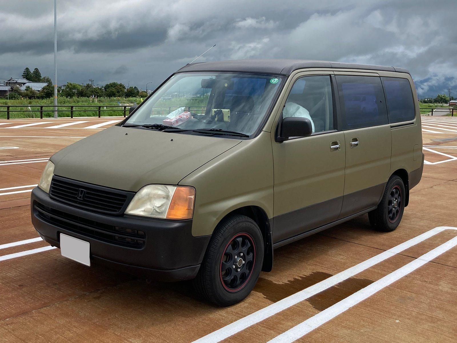 ホンダ ステップワゴンをオリーブカーキでオールペン！ - 刷毛（ハケ