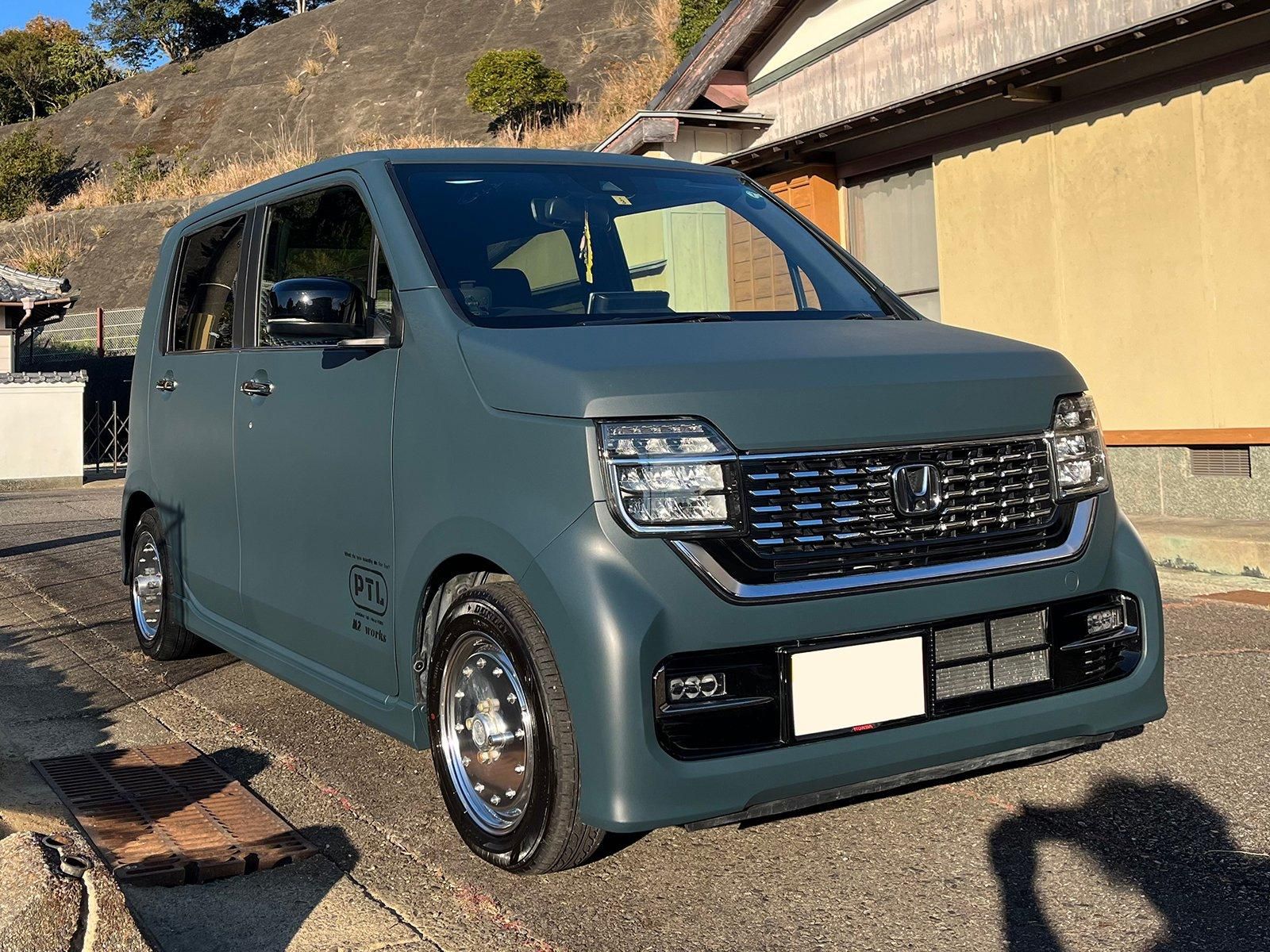 ホンダ N-ONEをレインブーツネイビーでオールペン！ - 刷毛（ハケ