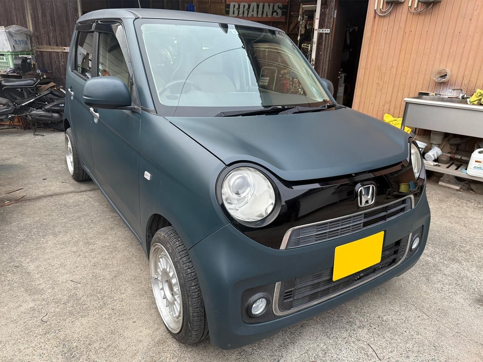 「塗装」レイン ホンダ N-ONEをレインブーツネイビーでオールペン！ - 刷毛（ハケ