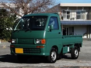ダイハツ ハイゼットをカスタムカラー アーモンドグリーンで刷毛塗り全塗装！