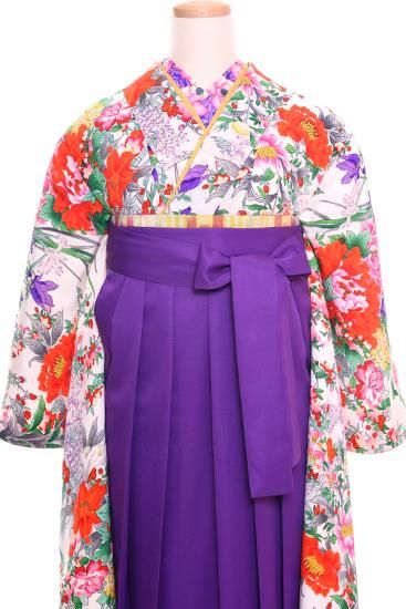 卒業式 アンティーク着物レンタル ☆ 【百花繚乱】 - antique kimono