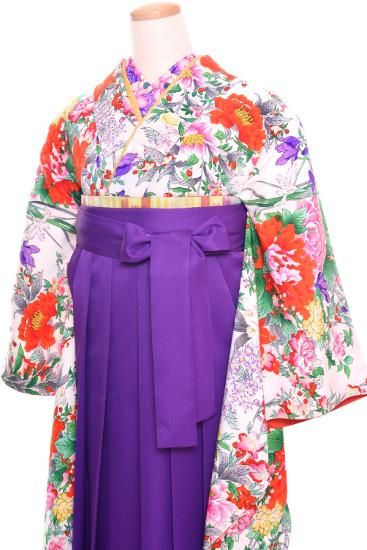卒業式 アンティーク着物レンタル ☆ 【百花繚乱】 - antique kimono