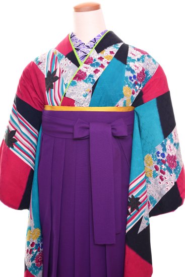 卒業式 アンティーク着物レンタル SH0025 - antique kimono colette