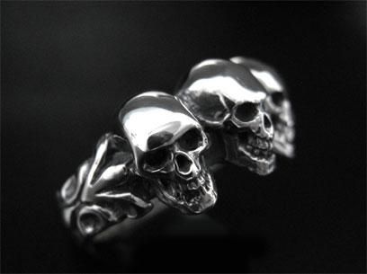 CRAZY PIG】#1018 TUDOR THREE SKULL チューダースリースカル