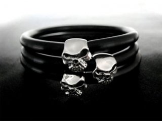 TRANSCORE TSC SKULL Rubber Bracelet