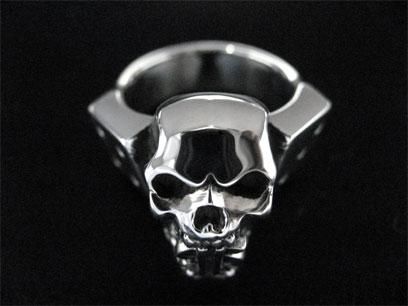 TRANSCORE】Skull/$＆Dice Ring - SMART freaks｜シルバー