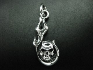 TRANSCORE Fireball Skull Pendant-Top