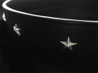 【TRANSCORE】 Star studs Leather Belt