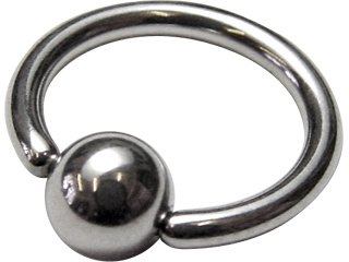 Implantation Steel Ball Closure Ring 18G
